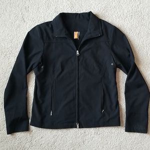Lucy black zipper front jacket 1